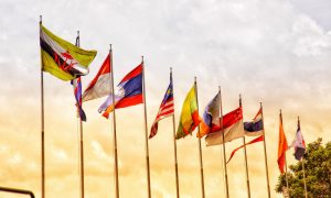 ASEAN Mitglieder Flaggen